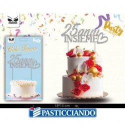 Topper Buon 25° Anniversario plex argento GRAZIANO in vendita online