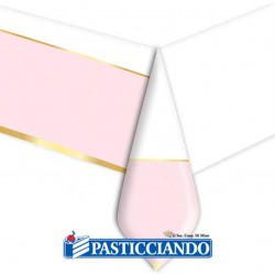 Tovaglia chic rosa oro 140 x 270cm Big Party in vendita online