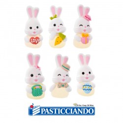  Vendita on-line di Coniglietti in zucchero 1pz Pasqua  