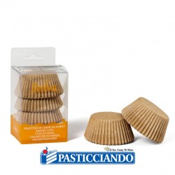  Vendita on-line di Pirottini muffin colore naturale 75pz Decora 