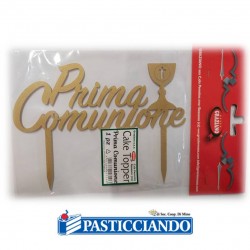  Selling on-line of copy of Topper Prima Comunione oro in legno GRAZIANO 