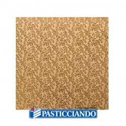  Vendita on-line di Sottotorta quadrato oro 40x40 h1,2 cm Modecor 