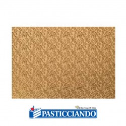 Sottotorta rettangolare oro 40x50 h1,2 cm Modecor in vendita online