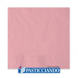  Vendita on-line di Tovaglioli rosa 33x33cm 40pz Big Party 