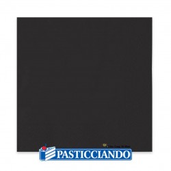  Vendita on-line di Tovaglioli neri 33x33cm 40pz Big Party 