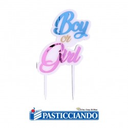 Cake topper boy or girl GRAZIANO in vendita online