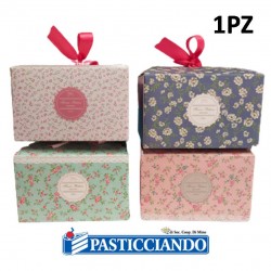 Scatola per dolci con nastrino in raso 1pz  in vendita online