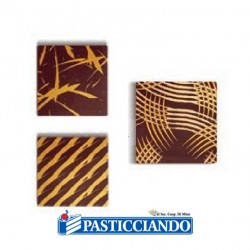  Selling on-line of copy of Quadrati decorati di cioccolato 10pz Wafers Farma Decor S.R.L. 