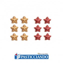  Vendita on-line di Stelle di cioccolato fondente 6pz Wafers Farma Decor S.R.L. 