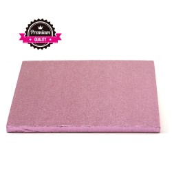 Sottotorta rigido quadrato rosa 35x35 h1,2 cm Decora in vendita online