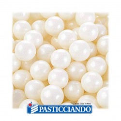 Perle bianche grandi 80gr Modecor in vendita online