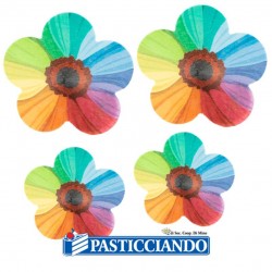  Vendita on-line di Fiori in ostia multicolor 3D 4pz  