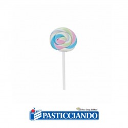  Vendita on-line di Lecca Lecca spirale colori pastello 30gr  