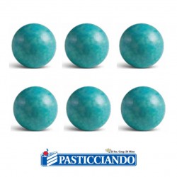  Vendita on-line di Sfere in cioccolato azzurre 3D 6pz Wafers Farma Decor S.R.L. 