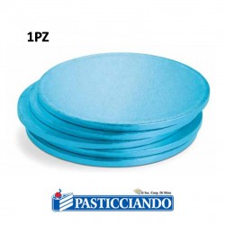 Sottotorta rigido rotondo celeste D.40 cm Wafers Farma Decor S.R.L. in vendita online