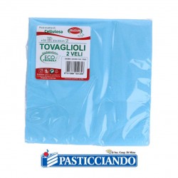  Selling on-line of copy of Tovaglioli acqua marina 33x33cm 40pz GRAZIANO 