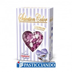 Confetti selection color cuoricini mignon sfumati lilla 500gr Crispo s.r.l. in vendita online