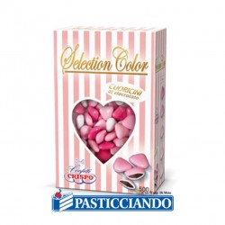 Confetti selection color cuoricini mignon sfumati rosa 500gr Crispo s.r.l. in vendita online