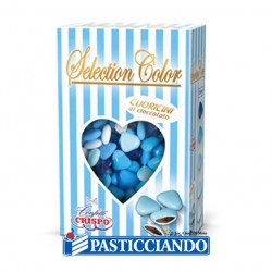 Confetti selection color cuoricini mignon sfumati celesti 500gr Crispo s.r.l. in vendita online