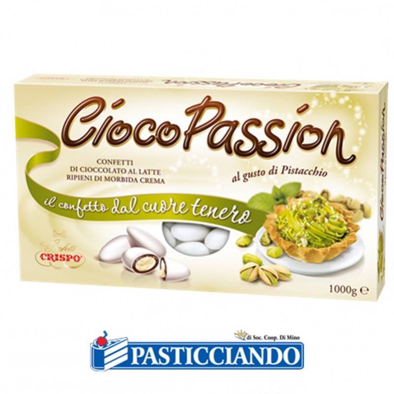 Confetti CiocoPassion bianchi al pistacchio 1kg - Crispo s.r.l.