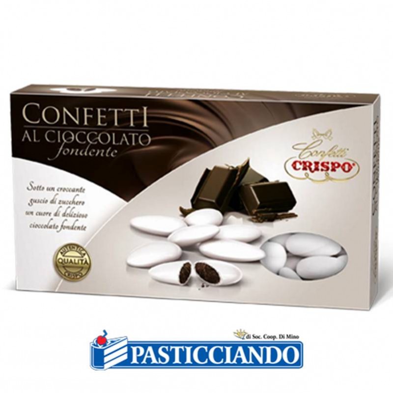 Confetti bianchi al cioccolato fondente 1kg - Crispo s.r.l.