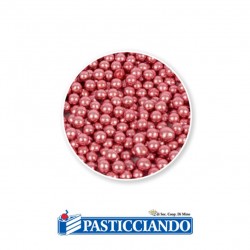 Perle di zucchero lucide rosa di zucchero 50gr Floreal in vendita online