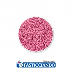  Vendita on-line di Mompariglia di zucchero perlato rosa 50gr  
