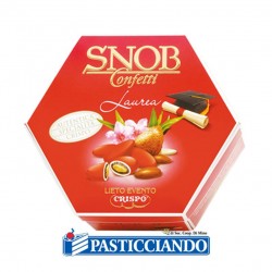 Lieto evento confetti snob rossi alla mandorla 500gr Crispo s.r.l. in vendita online