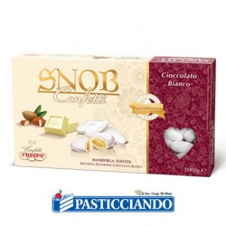 Confetti bianchi snob al cioccolato bianco 1kg Crispo s.r.l. in vendita online