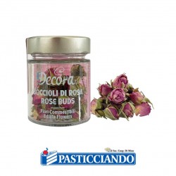 Fiori eduli boccioli di rosa 10gr Decora in vendita online