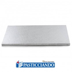  Vendita on-line di Sottotorta rettangolare argento 40x50 h1,2 cm  