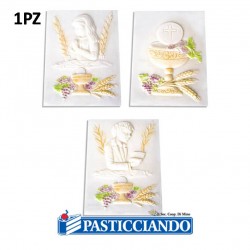 Tableaux Prima Comunione a scelta 10x15cm 1pz Wafers Farma Decor S.R.L. in vendita online