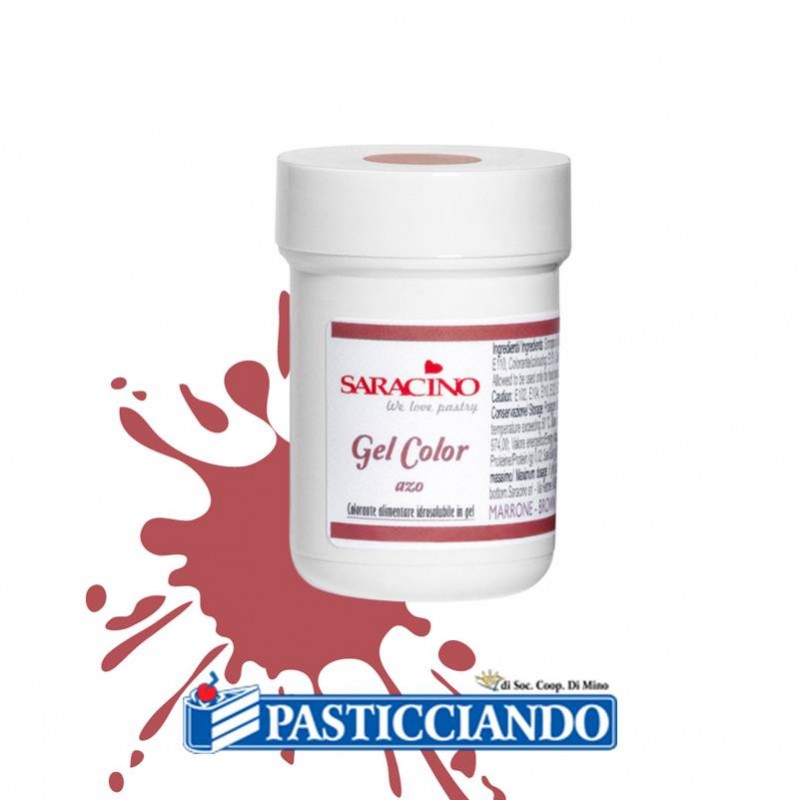 Colorante in gel marrone 30gr - Saracino