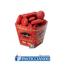  Vendita on-line di Sweet box mini Laurea rossi 12pz  