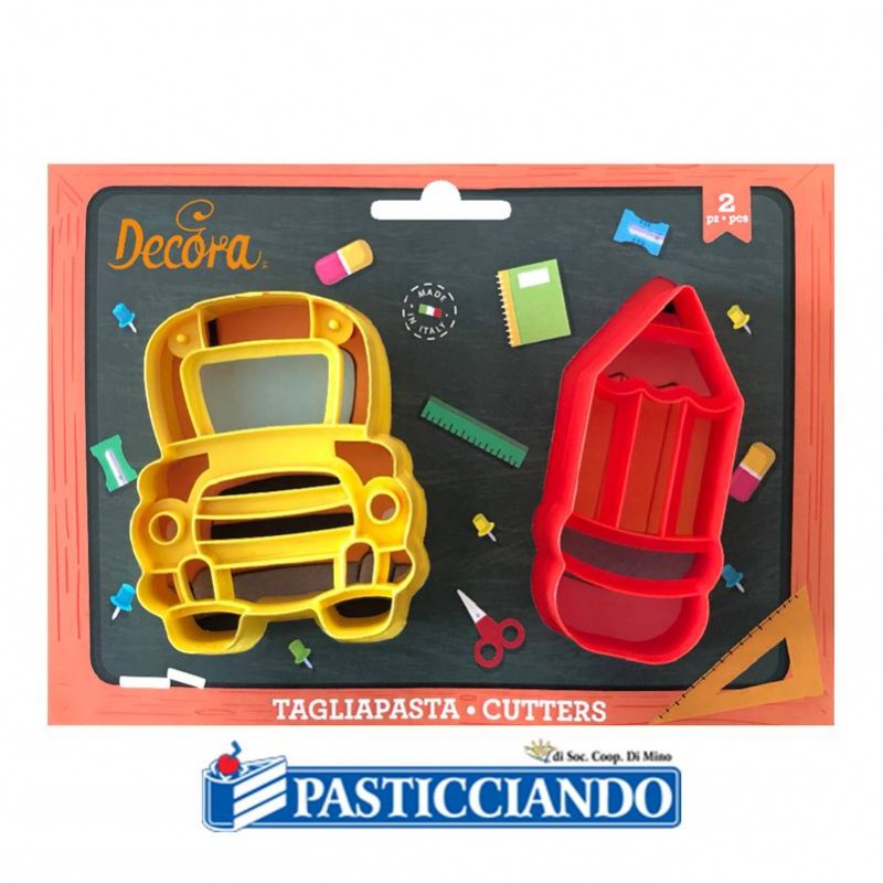 Set 2 tagliapasta scuola - Decora