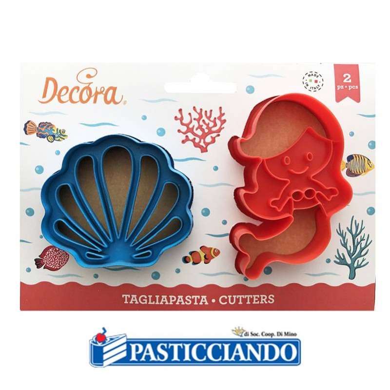 Set 2 tagliapasta sirena e conchiglia - Decora