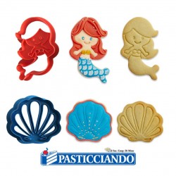 Set 2 tagliapasta sirena e conchiglia Decora in vendita online