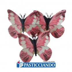 Farfalle in ostia fucsia 140pz  in vendita online