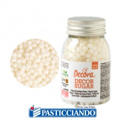 Perle medie colore perla 100gr Decora in vendita online