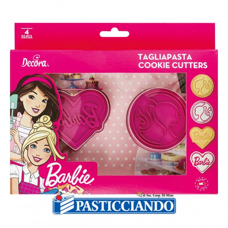 Set 2 tagliapasta Barbie ad incisione - Decora