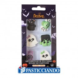 Decorazioni in zucchero halloween frankenstein 6pz Decora in vendita online