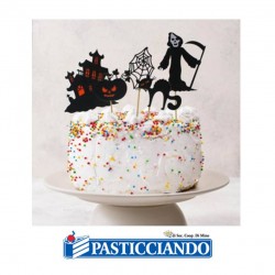  Vendita on-line di Picks cake topper halloween 6pz  