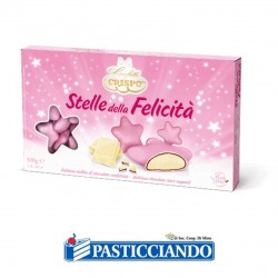  Vendita on-line di Confetti stelline rosa 500gr  