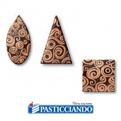  Vendita on-line di Decorazioni miste in cioccolato 6pz Wafers Farma Decor S.R.L. 