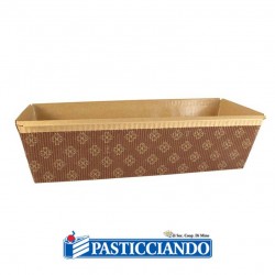  Vendita on-line di Pirottino cottura plumcake  26 x 13 cm GRAZIANO 