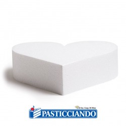 Polistirolo cuore D.15 H7,5cm Decora in vendita online