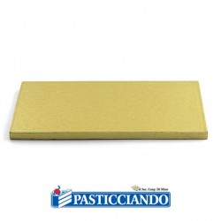 Sottotorta rigido oro 40x60 cm Decora in vendita online