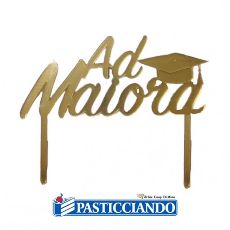 Cake Topper in Plexiglass - Laurea - 110 Auguri - Impression