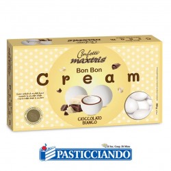  Vendita on-line di Confetti Bon Bon Cream cioccolato bianco 900gr Maxtris 
