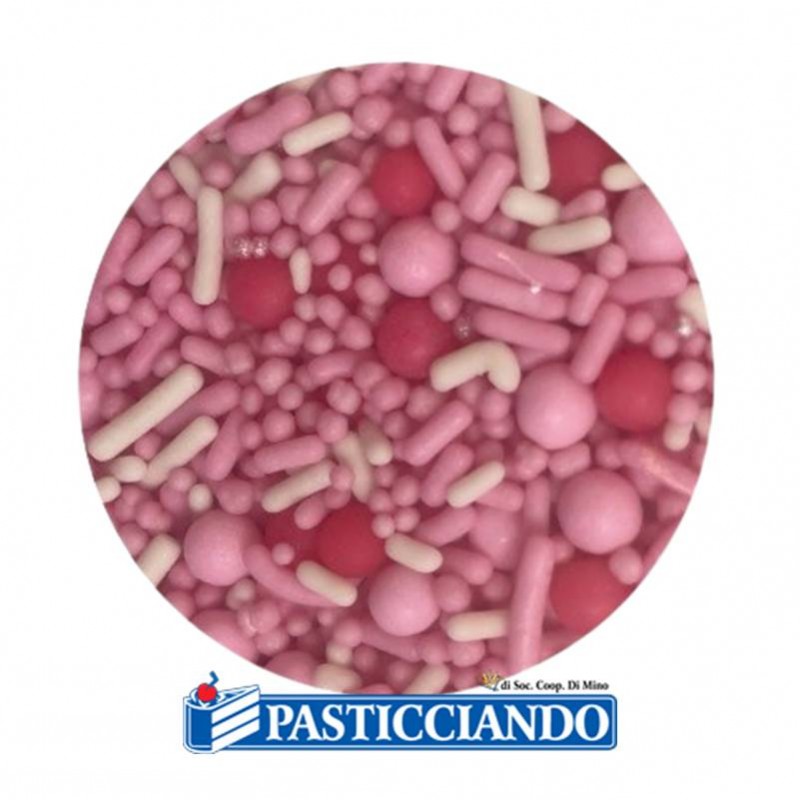 Sprinkles fucsia e rosa 80gr - Decoralba SRL